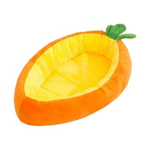 Bellura Pet - Carrot - Shaped Anti - Slip Animal Bedding - Orange - 1 of 4
