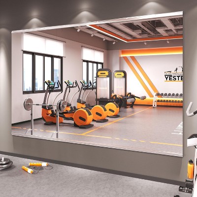 Apmir  2/3 pieces Rectangle Wall Mirror Home Gym Mirror Dance Studio Mirror Tempered Glass Mirror
