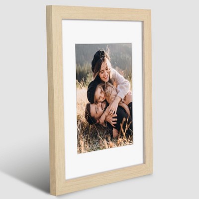 Americanflat Wide Molding Picture Frame with Mat
