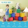 Baofuwish 12 Piece Soft Play Blocks Soft Foam Toy Building and Stacking Blocks Compliant Learning Toys for Toddler Baby Kids Preschool - 2 of 4
