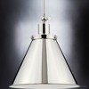 Urban Ambiance Luxury Traditional Pendant 12.75''H x 12.25''W,  Polished Nickel Finish,  Pawtucket Collection, UHP4005 - 4 of 4