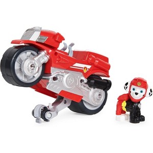 PAW Patrol Moto Pups Marshall's Deluxe Pull-Back Motorcycle Vehicle with Wheelie Feature & Toy Figure, Kids Toys for Ages 3 & Up - 1 of 4