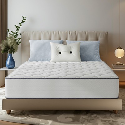 Swedrea Hybrid Mattress Medium Cooling Memory Foam Bed-in-a-Box White