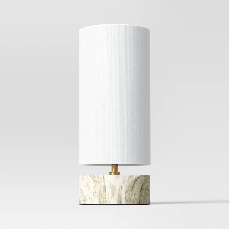 Faux Marble Mini Table Lamp Green - Threshold&#8482;, 1 of 6