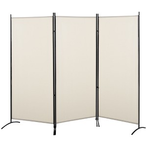 NicBex 3-Panel Room Divider Folding Fabric Privacy Screen with Metal Legs Partition for Home & Office - 1 of 4