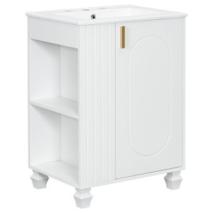 Dexmalle 24"Bathroom Vanity Cabinet with Side Open Storage - 1 of 4