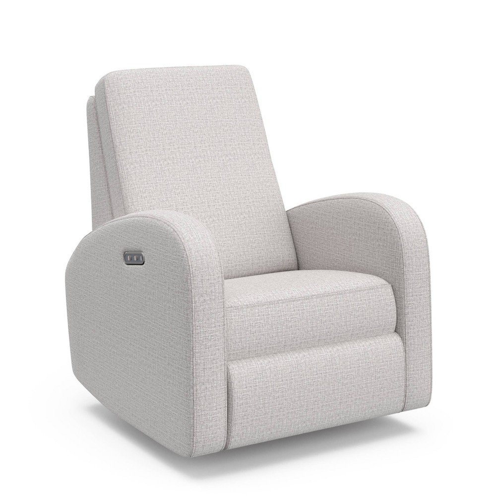 Photos - Sofa Storkcraft Santa Monica Power Recliner - Steel Basketweave