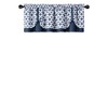 Kate Aurora  Modern Geometric Button Tuck Rod Pocket Window Valance - 2 of 2