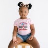 The Juniper Shop Little Miss Firecracker Checkered Toddler Short Sleeve Tee - 3 of 4