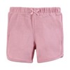 Hudson Baby Infant Girls Shorts Bottoms 4-Pack, Soft Rainbow - 4 of 4