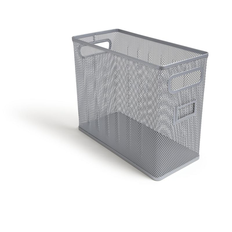 MyOfficeInnovations Wire Mesh File Organizer Silver (TR57551) 24402455, 4 of 5