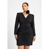 ELOQUII Women's Plus Size Rosette Mini Dress - 4 of 4