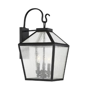 Savoy House Woodstock 3 - Light Wall Light in  Black - 1 of 4