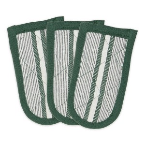 Design Imports Dark Green Chef Stripe Pan Handle (Set Of 3) - 1 of 4