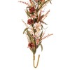 Vickerman 5' Brown and Cream Artificial Carnation and Chinese Lantern Garland. - 3 of 4