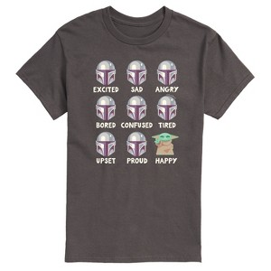Men's - Star Wars - The Mandalorian Mandalorian Moods Short Sleeve Graphic T-Shirt - 1 of 4