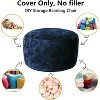 Bean Bag Chair Cover(Cover Only, No Filler), Round Soft Fluffy PV Velvet Cover - 3 of 4