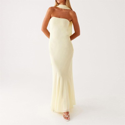 Clotth Women's Floral Off-Shoulder Bodycon Dress - Summer Slim Fit, Long Mesh Layer with Scarf for Weddings and Cocktail Parties