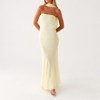 Clotth Women's Floral Off-Shoulder Bodycon Dress - Summer Slim Fit, Long Mesh Layer with Scarf for Weddings and Cocktail Parties - 2 of 4