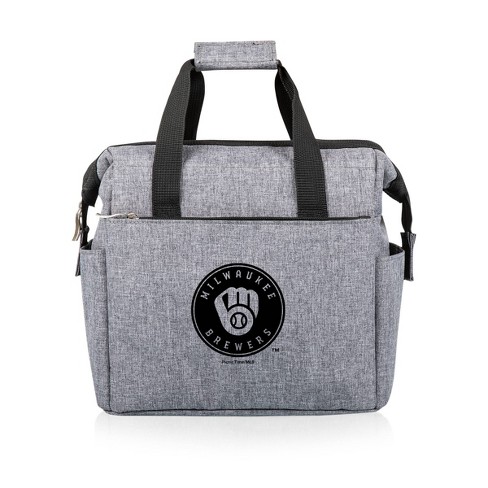 MLB Milwaukee Brewers On The Go Soft Lunch Bag Cooler - Heathered Gray - image 1 of 4