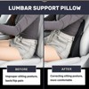 Coverado Softable Leather Lumbar Support Pillow for Office Chair, Cars, Sofa with Detachable Memory Foam Back Support Pillow - 3 of 4