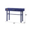Industrial Metal Vanity Desk with Drawer and Cargo-Style Design - 4 of 4