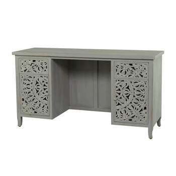 31" x 56" Traditional Wood Desk - Olivia & May