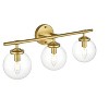 Elegant Lighting Ingrid 3 light Black and Clear Bath Sconce - 2 of 4