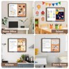 Maxtek Message Center Combination Bulletin Cork Board Magnetic Dry Erase Whiteboard for Homeschool Office - 2 of 4