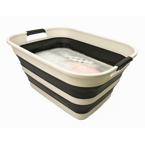SAMMART 27L (7.1 Gallons) Collapsible Plastic Laundry Basket with Handle - 1 of 4