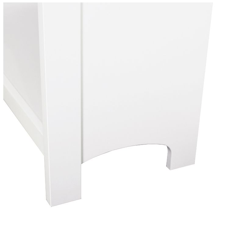Saint Birch Olivia 5-Shelf Bookcase, Gray Oak/White, 4 of 5