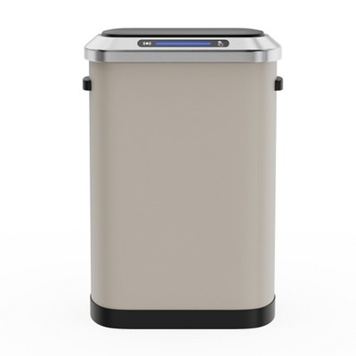 Vynxaria 13.2 Gallon Motion Sensor Trash Can Stainless Steel, Hands Free Operation, Slow Close Lid, Ideal for Kitchen