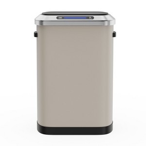 Vynxaria 13.2 Gallon Motion Sensor Trash Can Stainless Steel, Hands Free Operation, Slow Close Lid, Ideal for Kitchen - 1 of 4