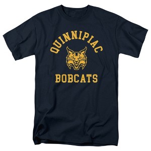 Men's Quinnipiac University Official One Color Quinnipiac Bobcats Logo T-Shirt One Color Quinnipiac Bobcats Logo - 1 of 4