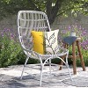 Outdoor Decor by Commonwealth Half Yellow Print Outdoor Pillow Cover 18" x 18" Multi (Cover Only) - 2 of 4