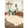 Lany Space Yellow Wavy Checkered Rug - 3 of 4