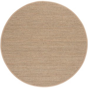 Natural Fiber Twill Plain Seagrass NF111 Indoor Rugs - Safavieh - 1 of 4
