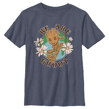 Groot T-shirt Of Target : Men\'s Guardians Galaxy The I Am Floral