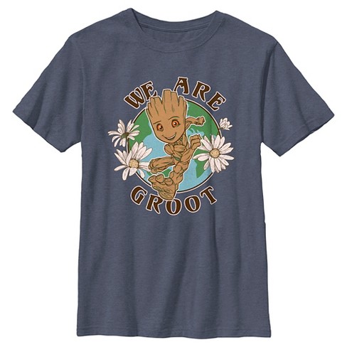 Portico violin plukke Boy's Guardians Of The Galaxy Earth Day We Are Groot T-shirt : Target