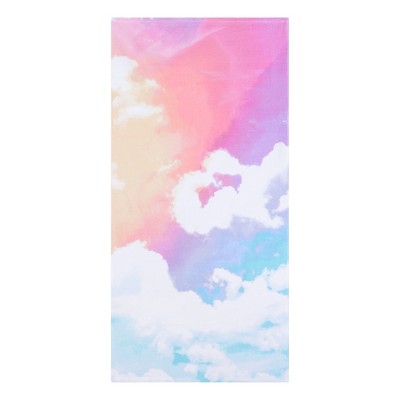 Unique Bargains Cloud Pattern Absorbent Lightweight Plush Beach Towel