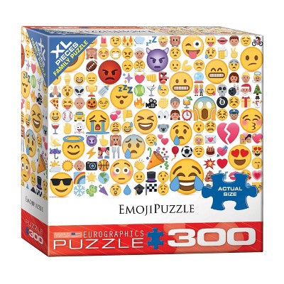 EuroGraphics Emoj iPuzzle XL Pieces Family Jigsaw Puzzle - 300pc