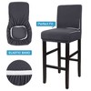PiccoCasa Pub Counter Stool Cover Chair Seat Cover Stretch Washable Slipcovers Bar Stool Covers - 3 of 4