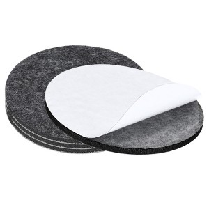 Unique Bargains Round Soft Adhesive Non-slip Anti-scratch Furniture Thick Lamp Base Felt 4 Pcs - 1 of 3