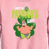Boys' - SpongeBob Squarepants - Happy St Patricks Day Graphic Long Sleeve Fleece Sweatshirt - 2 of 4