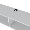 Syemin TV Stands and Consoles Chic White Floating TV Stand Moore Perfect for Small Bright Rooms creates Airy Modern Feel, White, 64.56"*17.71"*3.54" - 4 of 4