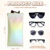 Unique Bargains Travel PU Leather Soft Squeeze Top Sunglass Pouch Organizer 2 Pcs - 2 of 4