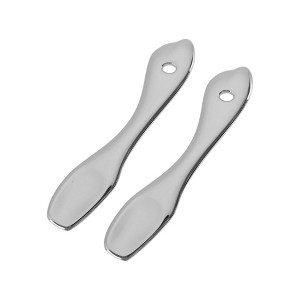 Unique Bargains Portable Flat Head Mini Makeup Cosmetic Spoon 2 Pcs - 1 of 4