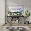 coucheta Farmhouse TV Stand for TVs, Rustic Entertainment Center with Sliding Barn Doors, Storage Cabinets & Adjustable Shelf, Media Console - 3 of 4