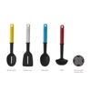 Joseph Joseph 4pc Slim Utensil Set: Multicolored Kitchen Utensils, Silicone & Nylon, Dishwasher-Safe, Adult Use - 3 of 4