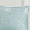 LIVN CO. 4-Piece Coastal Embbroidered Reversible Cotton Quilt Set - image 4 of 4